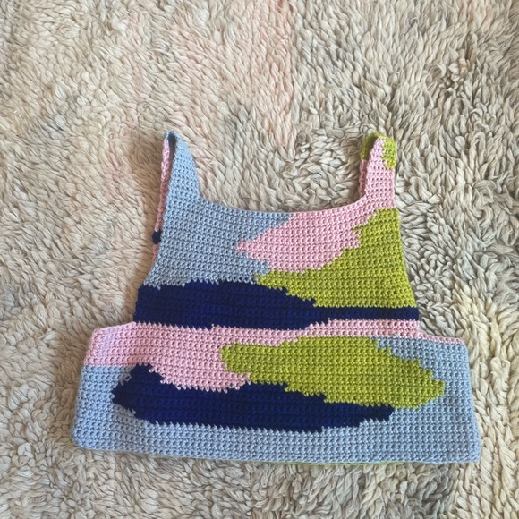 Saba McCoy Terrain Vest #13 Knit Top One-of-One Size L - Picture 5 of 5